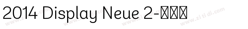 2014 Display Neue 2字体转换